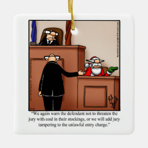 Lawyer Humour Christmas Ornament