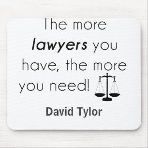 Lawyer humour mouse mat