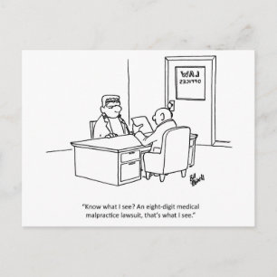 Lawyer Humour Postcard "Percenters"