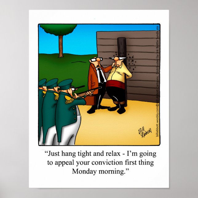 Lawyer Humour Poster Gift (Front)