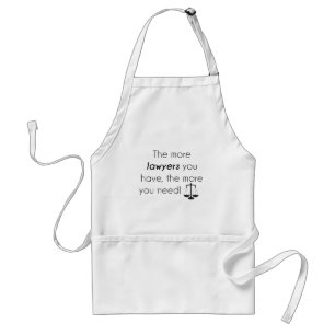 Lawyer humour standard apron