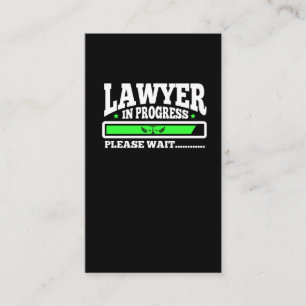 Lawyer In Progress Funny Law School Student Business Card