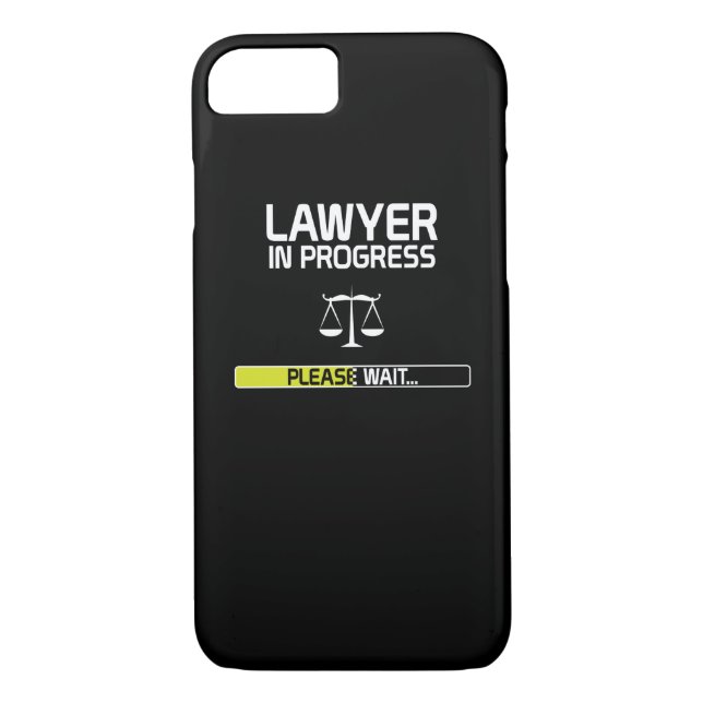 Lawyer In Progress Funny Law School Student Case-Mate iPhone Case (Back)