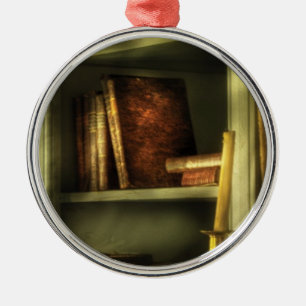 Lawyer - In the Library Metal Tree Decoration
