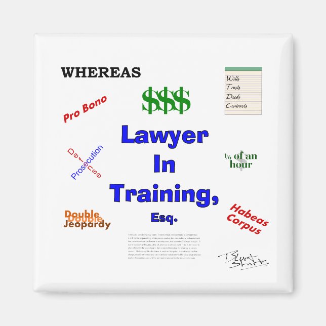 Lawyer in Training Magnet (Front)
