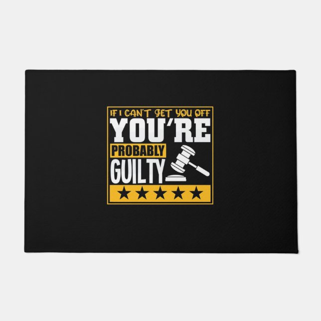 Lawyer Is Probably Guilty Doormat (Front)