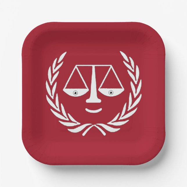 Lawyer Law School Graduation Paper Plates (Front)