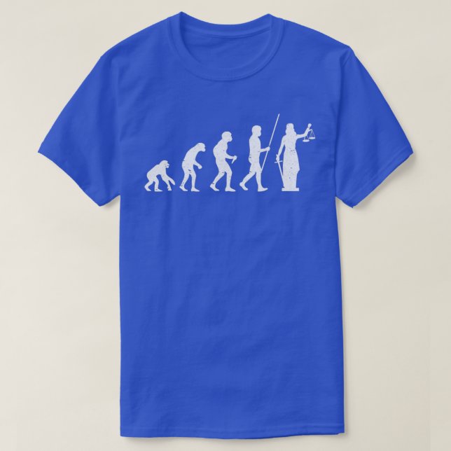 Lawyer lawyer Jura Justitia Evolution gift T-Shirt (Design Front)