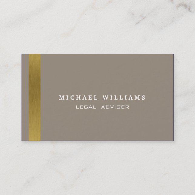 LAWYER LEGAL ADVISER ELEGANT PROFESSIONAL BUSINESS CARD (Front)