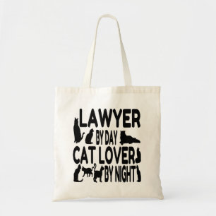 Lawyer Loves Cats Tote Bag