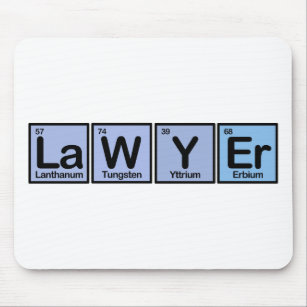 Lawyer made of Elements Mouse Mat