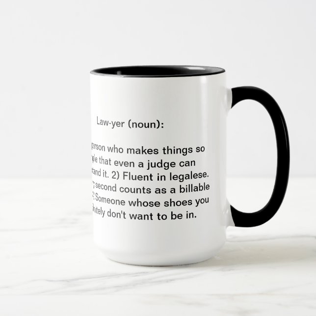 Lawyer Mug (Right)