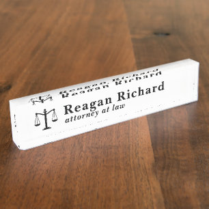 Lawyer  nameplate