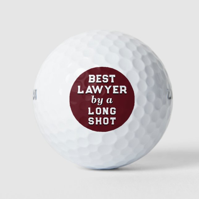 Lawyer Novelty Gift Golf Balls (Front)