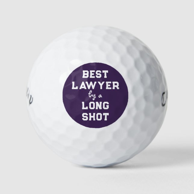 Lawyer Novelty Gift Golf Balls (Front)