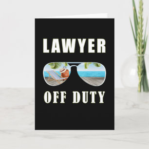 Lawyer off duty sunglasses palm beach vacation card