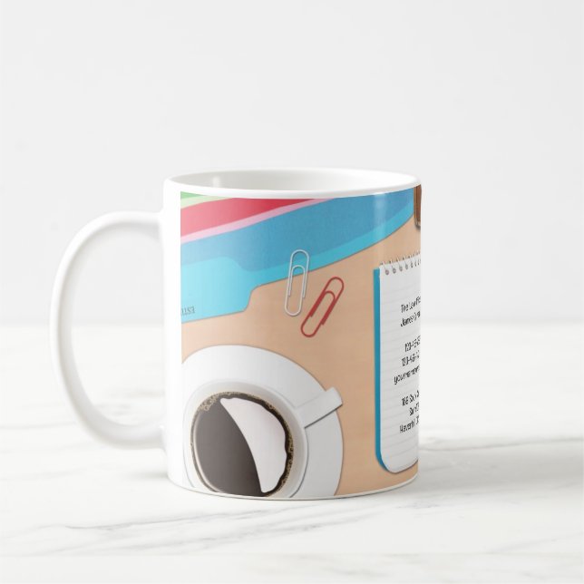 Lawyer Office Desk Background Mug (Left)