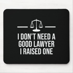 Lawyer Parent Dad Mom Law School Graduation Mouse Mat