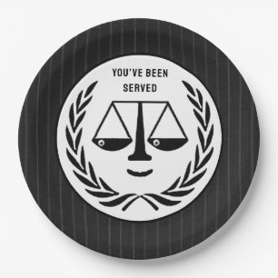 Lawyer Party Paper Plate