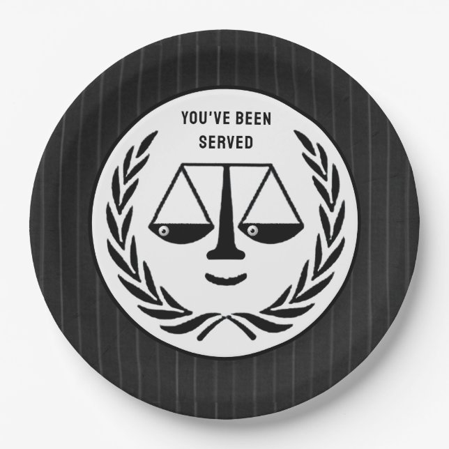 Lawyer Party Paper Plate (Front)