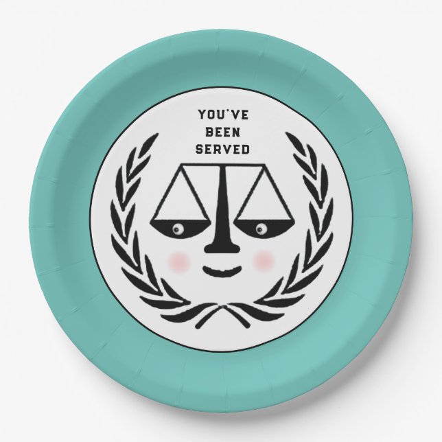 Lawyer Party Paper Plate (Front)