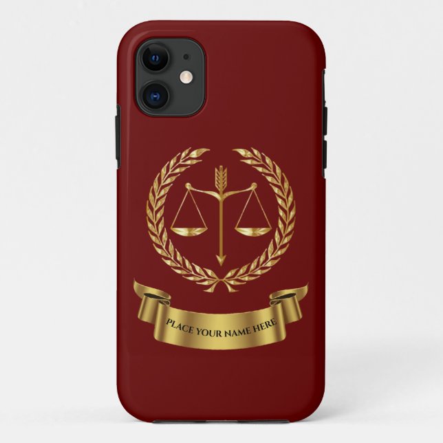 Lawyer Personalised  Case-Mate iPhone Case (Back)