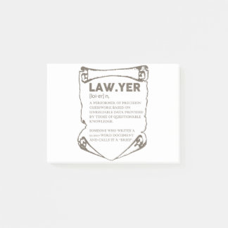 Lawyer Post-it Notes
