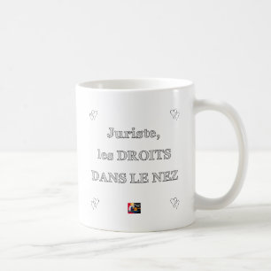 Lawyer, RIGHTS IN the NOSE - Word games Coffee Mug