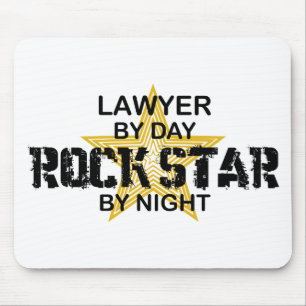 Lawyer Rock Star by Night Mouse Mat