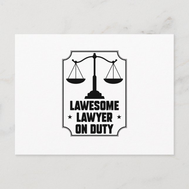 Lawyer Sayings | Law Attorney Judge Students Gift Postcard (Front)