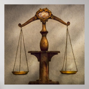 Lawyer - Scale - Fair and Just Poster