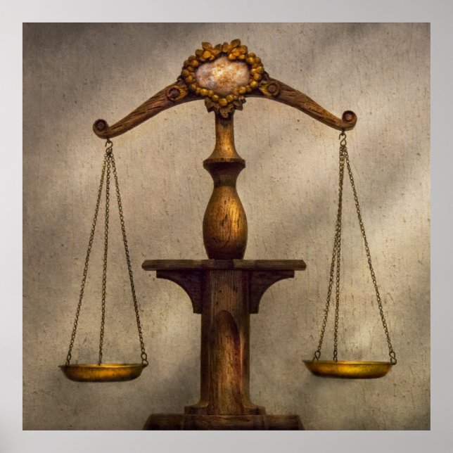 Lawyer - Scale - Fair and Just Poster (Front)