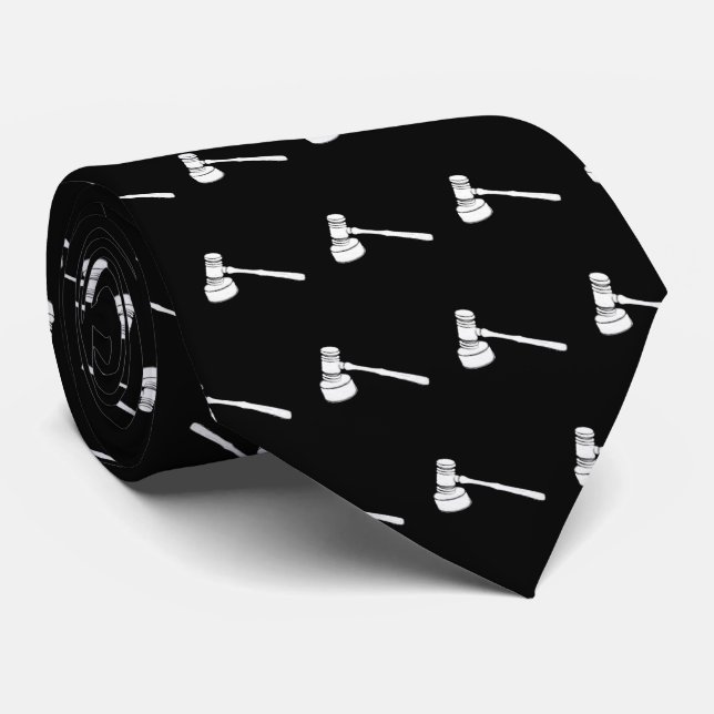 Lawyer Scales of Justice Neck Tie (Rolled)