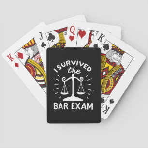 Lawyer Survived The Bar Exam Playing Cards