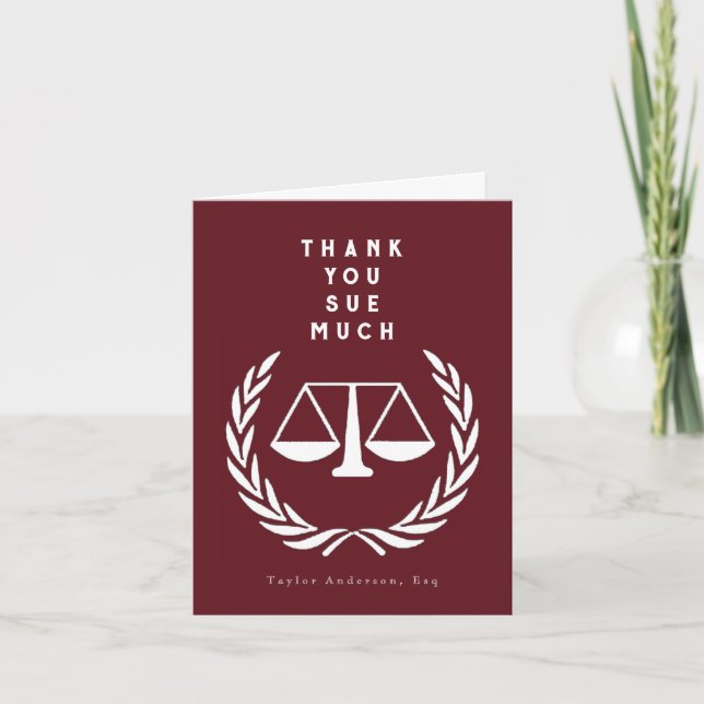 Lawyer Thank You Card (Front)