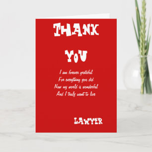 Lawyer thank you cards
