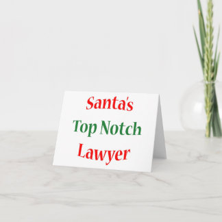 Lawyer Top Notch Holiday Card