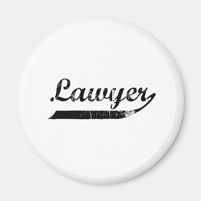 Lawyer typography magnet (Front)