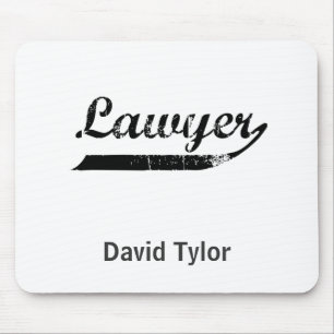 Lawyer typography mouse mat