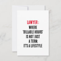 Lawyer Where 'billable hours' is not just a term