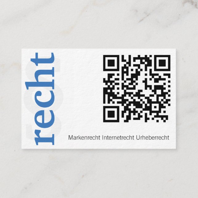 lawyer with qr code business card (Back)
