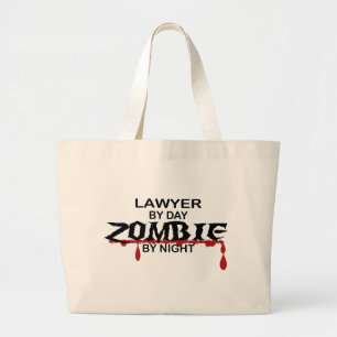 Lawyer Zombie Large Tote Bag
