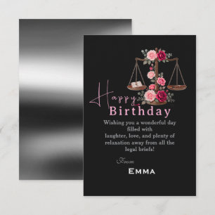 Lawyer's Birthday Card