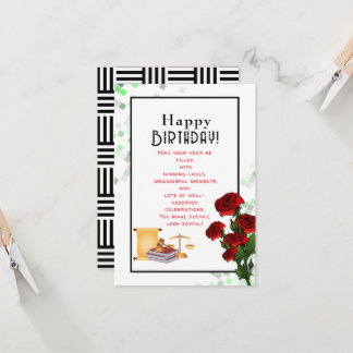 lawyer's birthday card