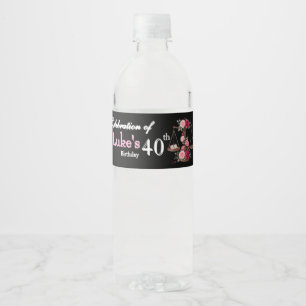 Lawyer's Birthday Water Bottle Label