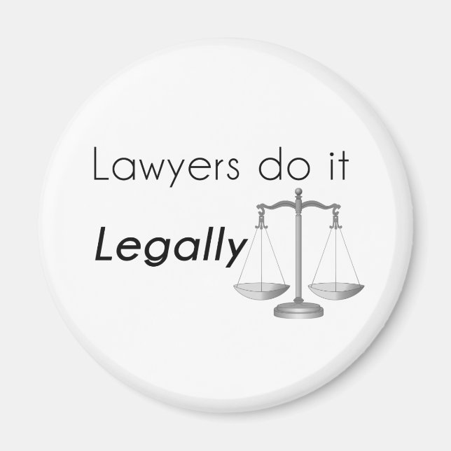 Lawyers do it! magnet (Front)