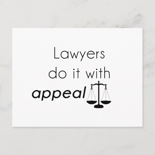 Lawyers do it with postcard (Front)