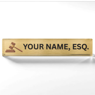 Lawyers Gift Desk Name Plate