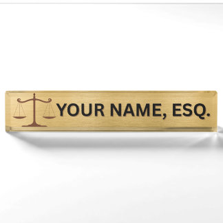 Lawyers Gift Desk Name Plate