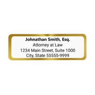 Lawyer's Name Professional Title Return Address